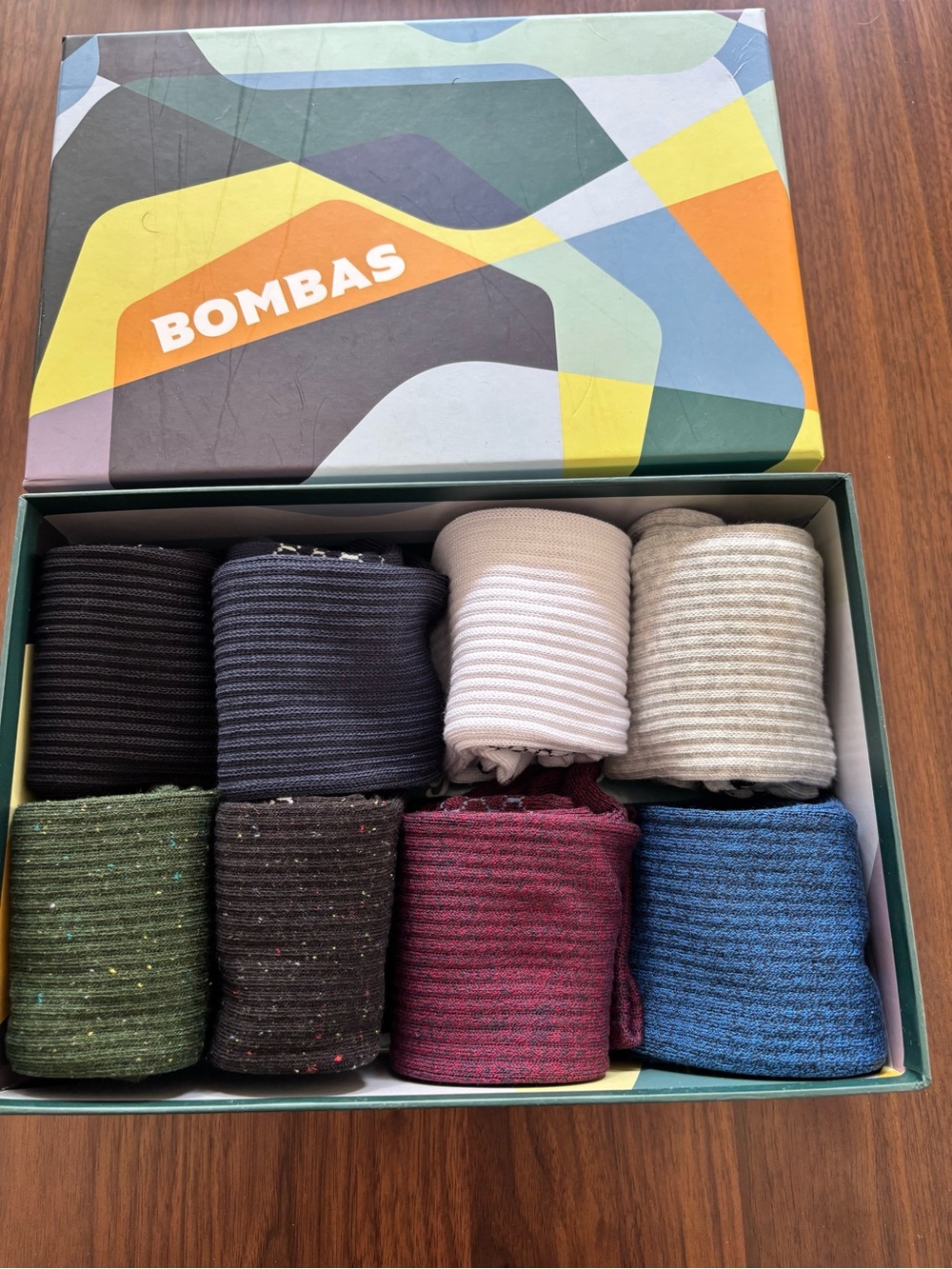 Bombas Men's 8-Pack Assorted Crew Socks - Mixed Colors